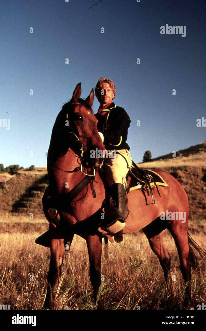 Peter Horton   General Custer (Peter Horton) fuehrt die siebente Kavalerie in die legendaere Schlacht am Little Bighorn. *** Local Caption *** 1996, Crazy Horse, Crazy Horse - Der Stolze Krieger Stock Photo