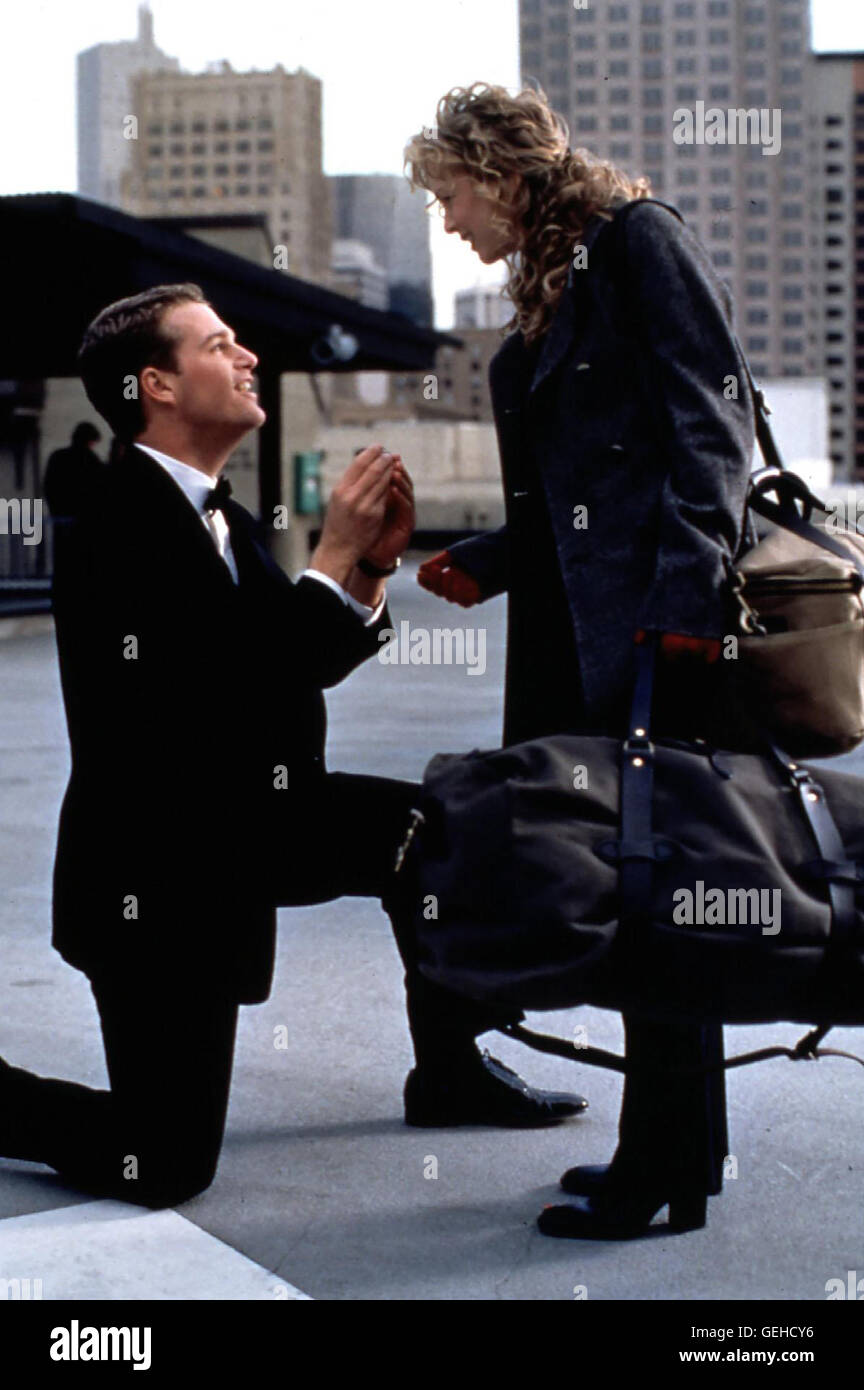 Chris O'Donnell, Renee Zellweger Jimmie (Chris O'Donnell) muss sich entscheiden: Geld oder Liebe? *** Local Caption *** 1999, Bachelor, The, Der Junggeselle Stock Photo