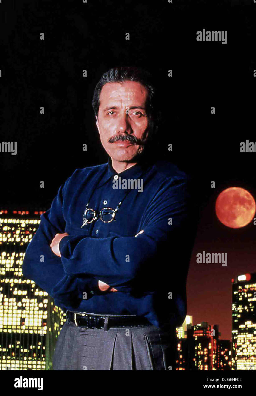 Stan Navarro (Edward James Olmos) *** Local Caption *** 1997, Hollywood Confidential, Hollywood Undercover Stock Photo