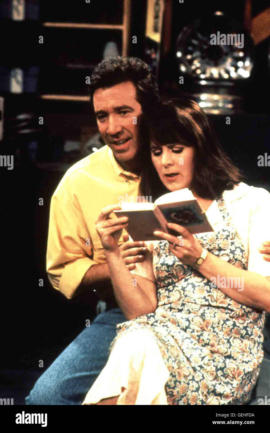 Tim Allen, Patricia Richardson *** Local Caption *** 1991, Home Improvement - Year 1, Hör' Mal, Wer Da Hämmert Stock Photo