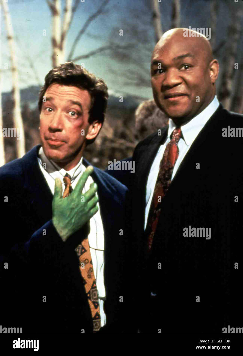 Tim Allen, George Foreman *** Local Caption *** 1991, Home Improvement - Year 1, Hör' Mal, Wer Da Hämmert Stock Photo