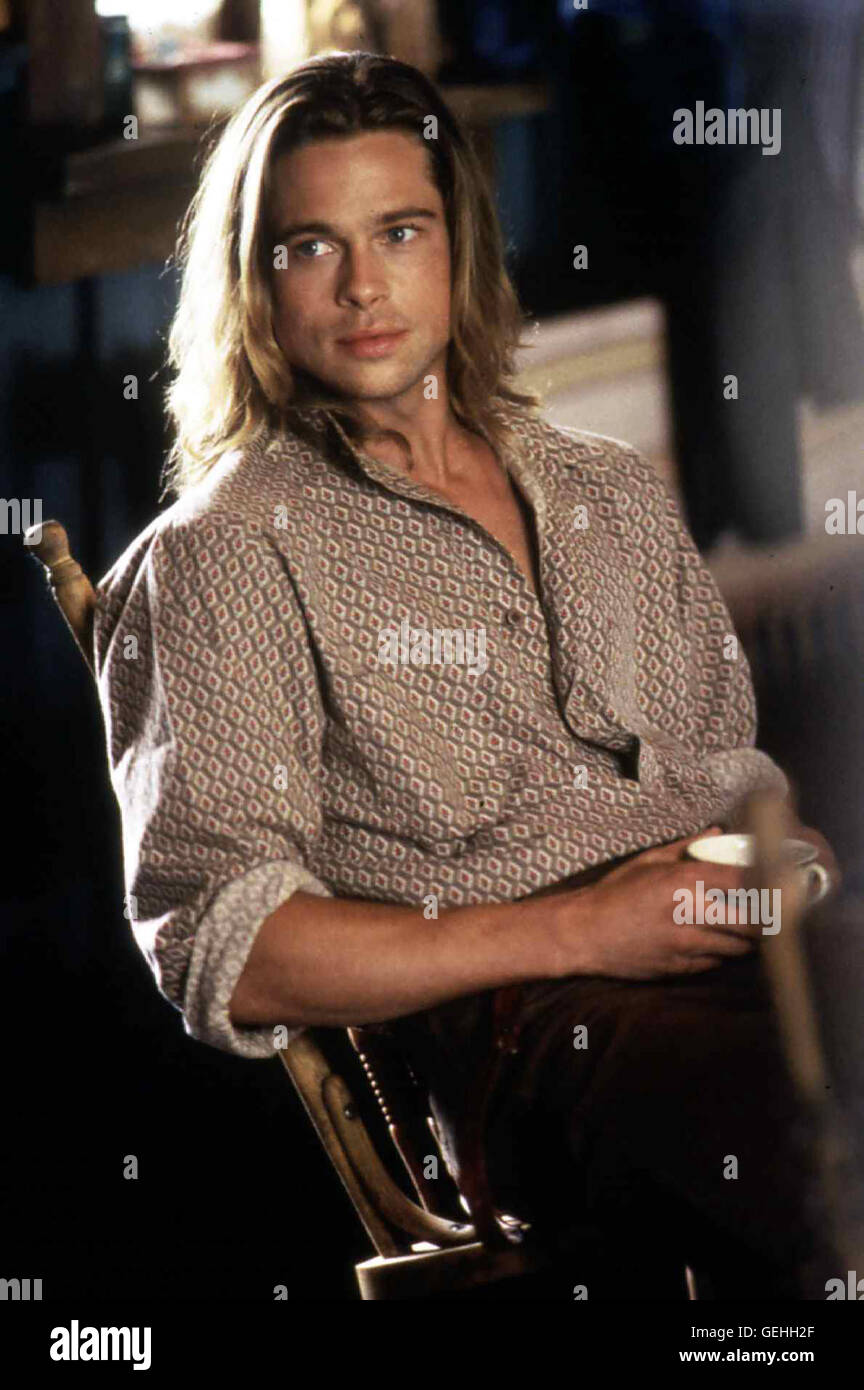 Brad Pitt Nach Samuels Tod kehrt Tristan (Brad Pitt) aus dem Krieg zurück und verliebt sich in Susannah... *** Local Caption *** 1994, Legends Of The Fall, Legenden Der Leidenschaft Stock Photo