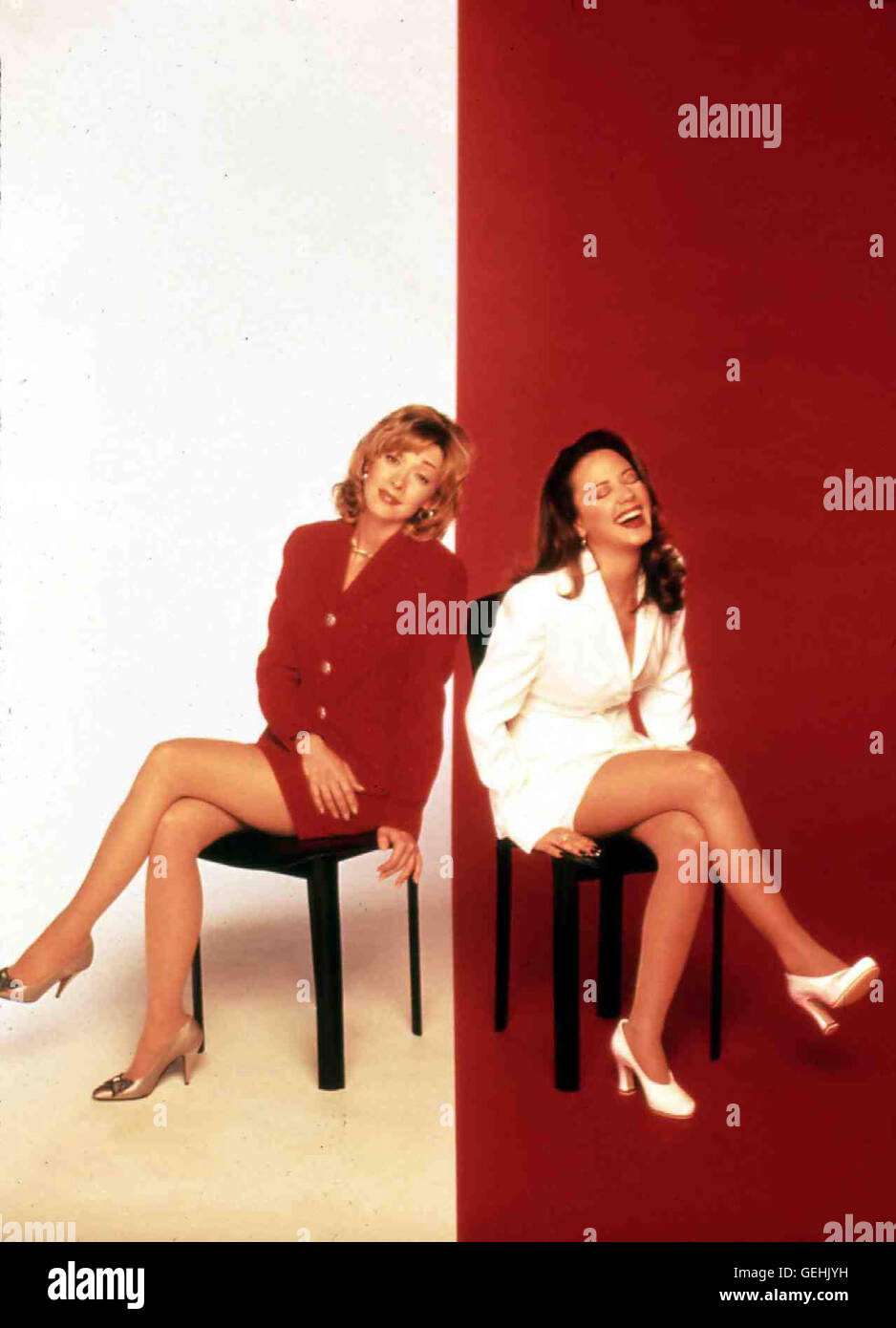 Sharon Lawrence, Leah Remini *** Local Caption *** 1996, Fired Up, Kreativ Sein Ist Alles Stock Photo