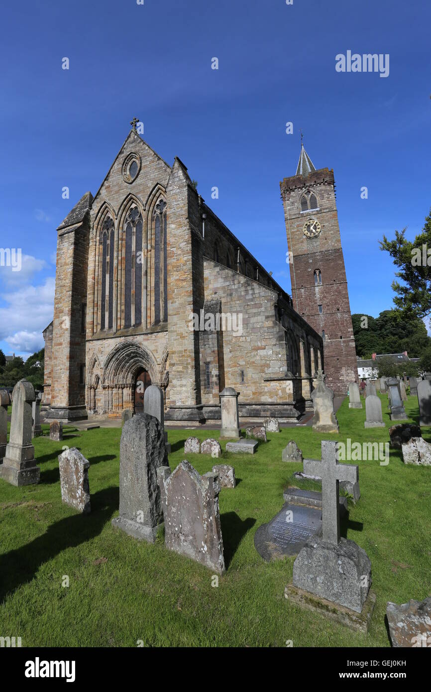 Exterior of Dunblane cathedral Scotland  July 2016 Stock Photo