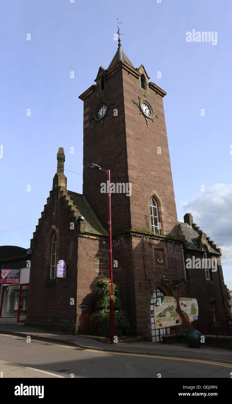 Old town hall Crieff Scotland  July 2016 Stock Photo