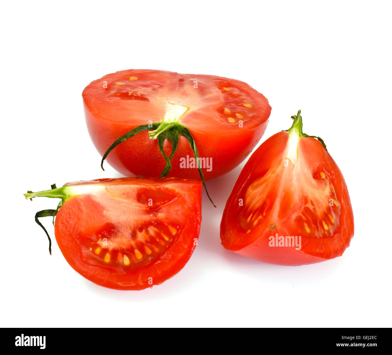 Red Tomatoes Isolated on a White Background Stock Photo - Alamy