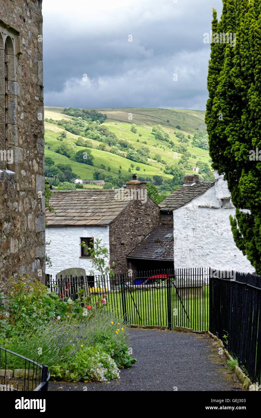 Dent village, Dentdale Cumbria UK Stock Photo