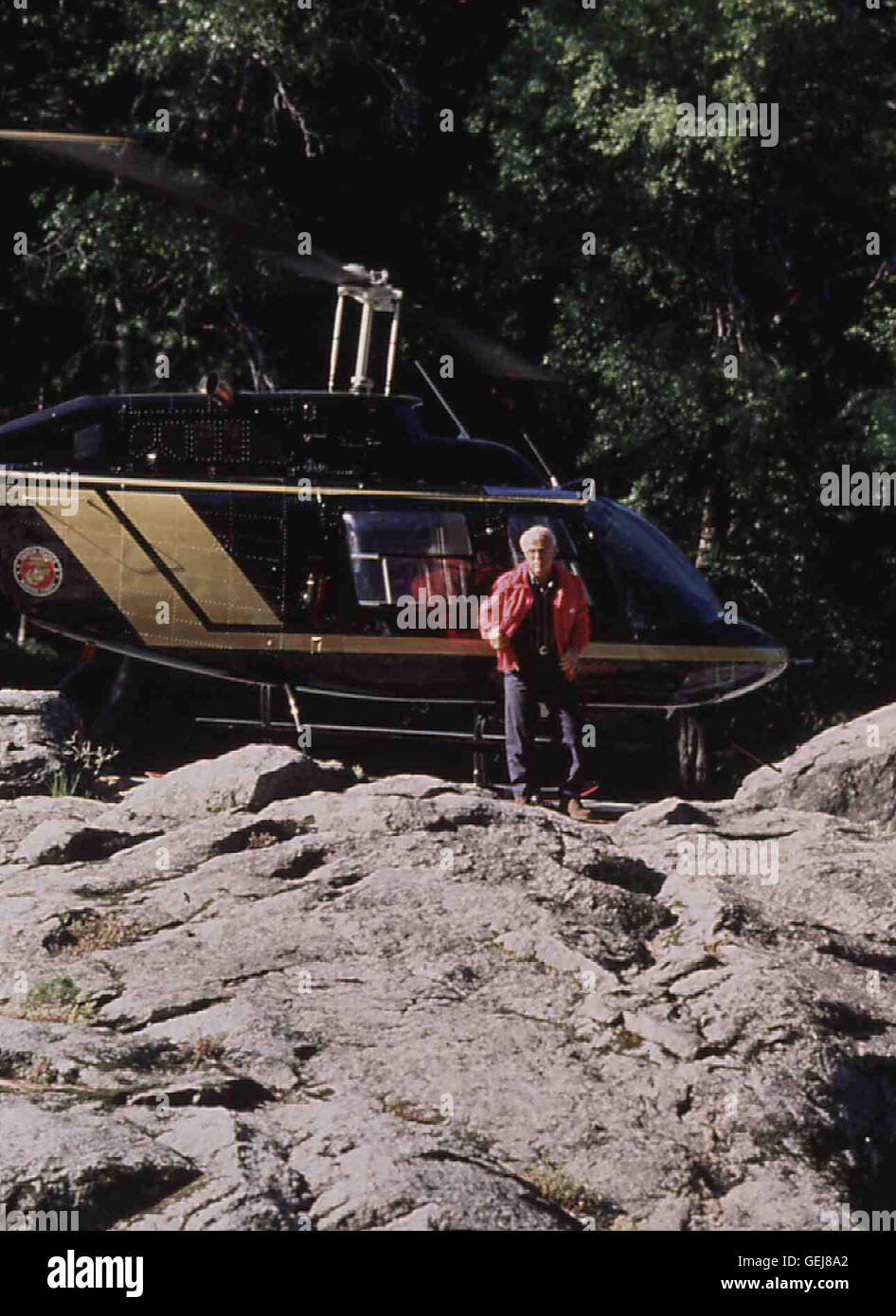 Robert Conrad Todd (Robert Conrad) im Einsatz.   *** Local Caption *** 1993, Search And Rescue, Notfall In Den Rocky Mountains Stock Photo