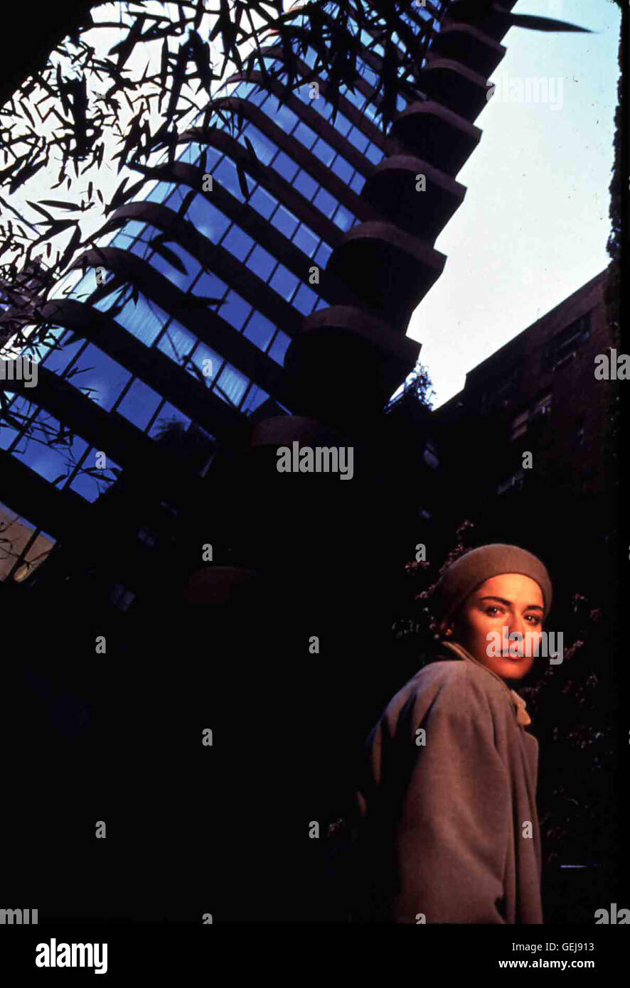 Sharon Stone   Die erfolgreiche Lektorin Carly Norris (Sharon Stone) zieht in ein Hochhaus ein, welches den Namen Sliver traegt. *** Local Caption *** 1993, Sliver, Sliver Stock Photo