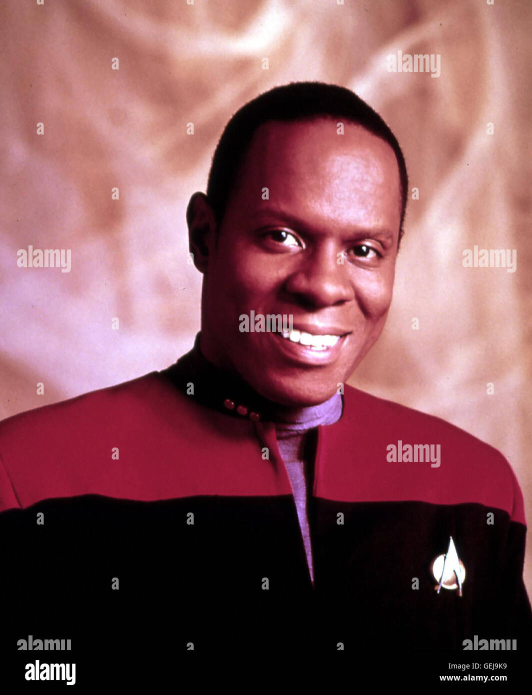 Commander Benjamin Sisko (Avery Brooks) *** Local Caption *** 1992, Star Trek: Deep Space Nine, Star Trek: Deep Space Nine Stock Photo