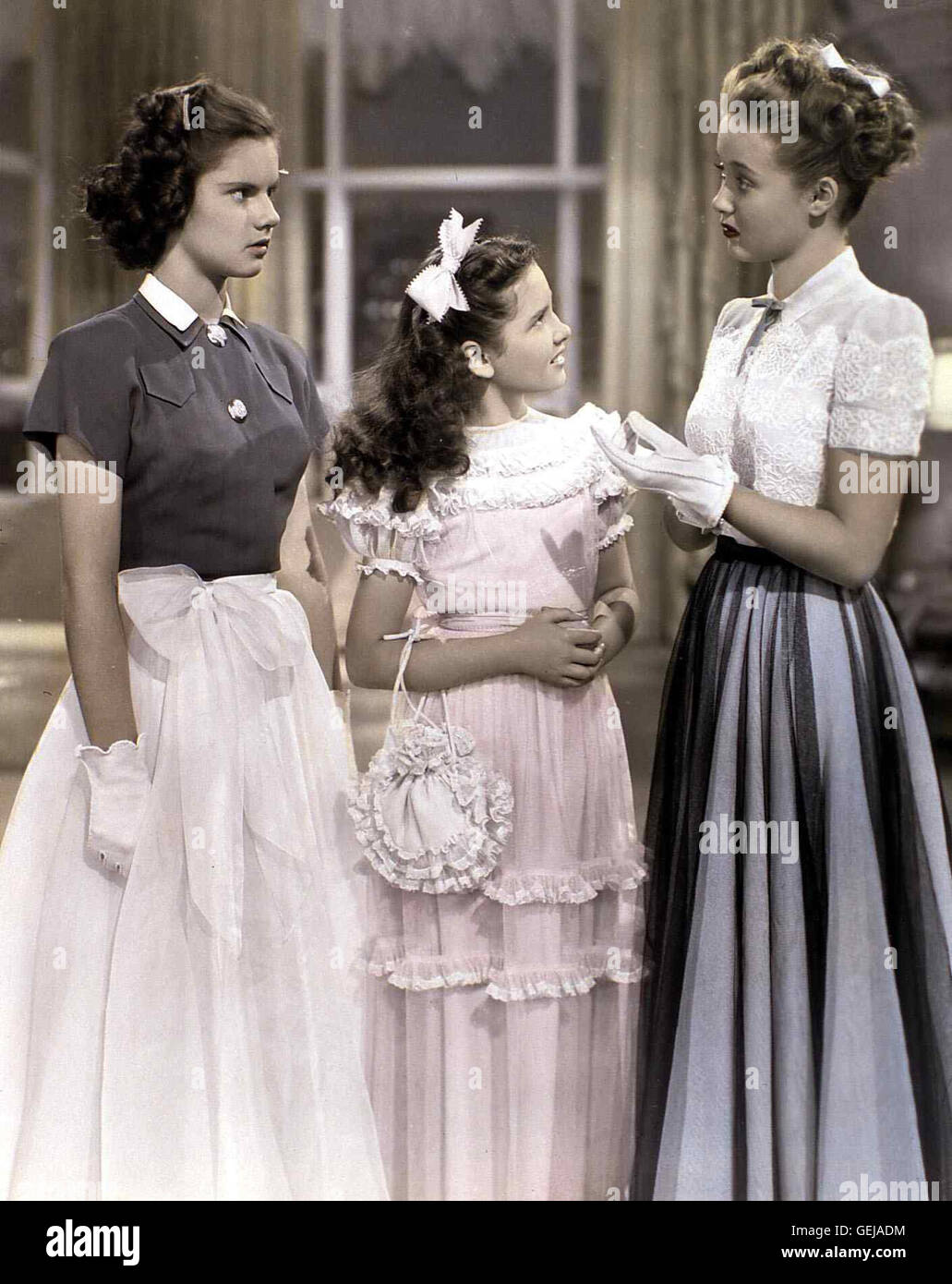 Elinor Donahue, Ann Todd, Jane Powell *** Local Caption *** 1948, Three Daring Daughters, Three Daring Daughters Stock Photo