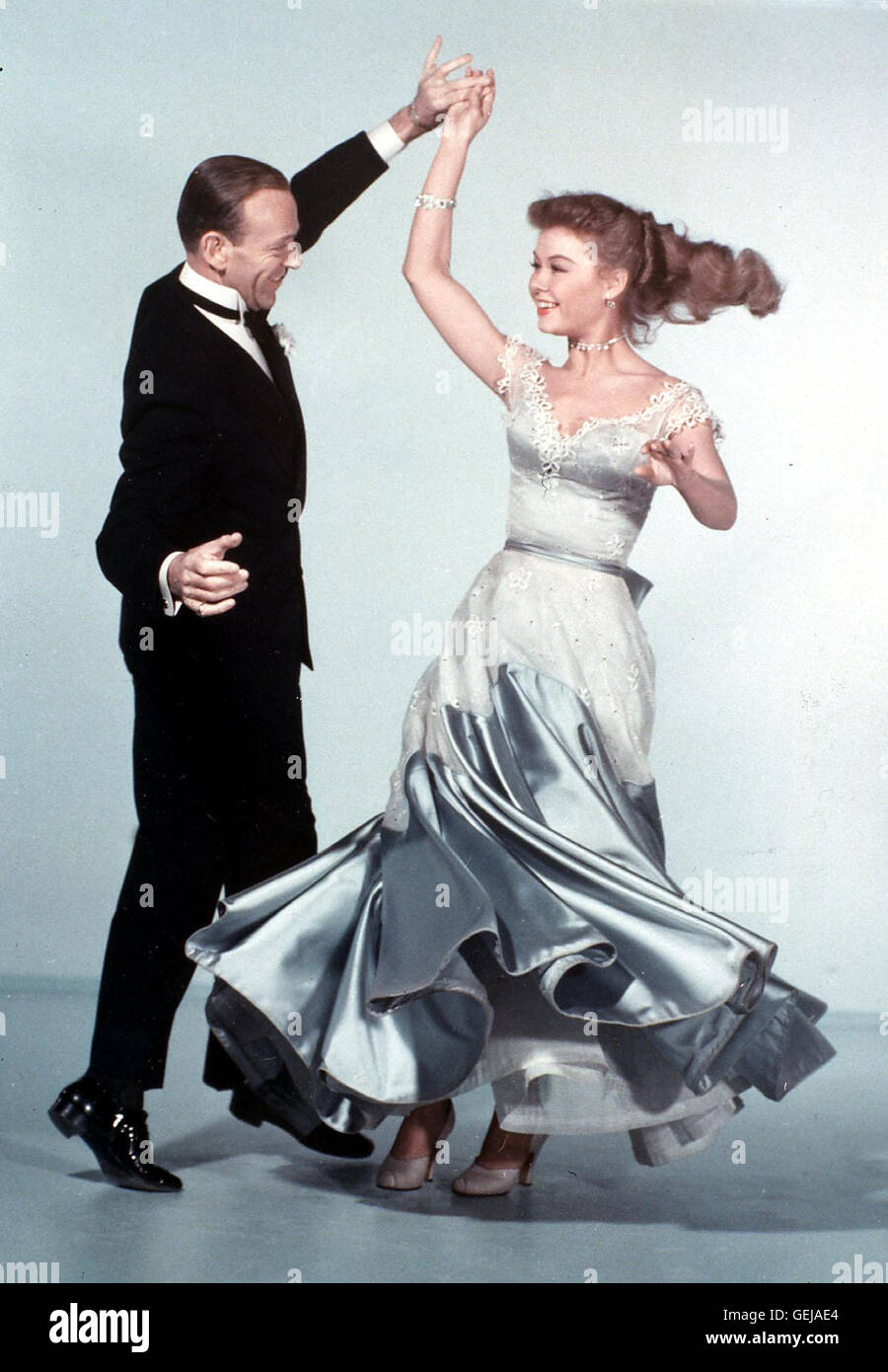 Fred Astaire, Vera-Ellen Bert Kalmar (Fred Astaire) und seine Frau Jessie (Vera-Ellen) sind auch beim Tanzen ein perfektes Paar.     *** Local Caption *** 1950, Three Little Words, Drei Kleine Worte Stock Photo
