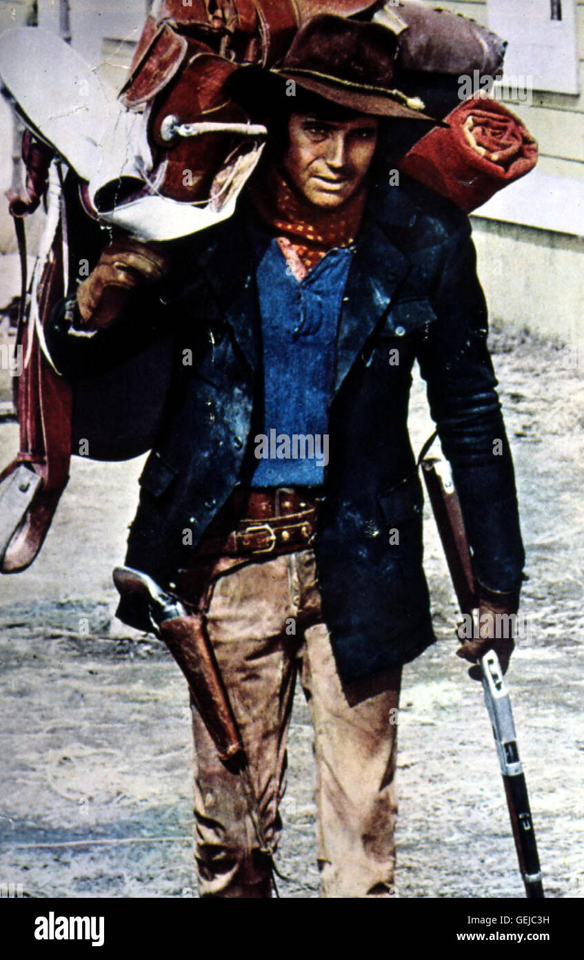 Anthony Steffen Django (Anthony Steffen) *** Local Caption *** 1971, W Django!, Ein Fressen Fuer Django Stock Photo