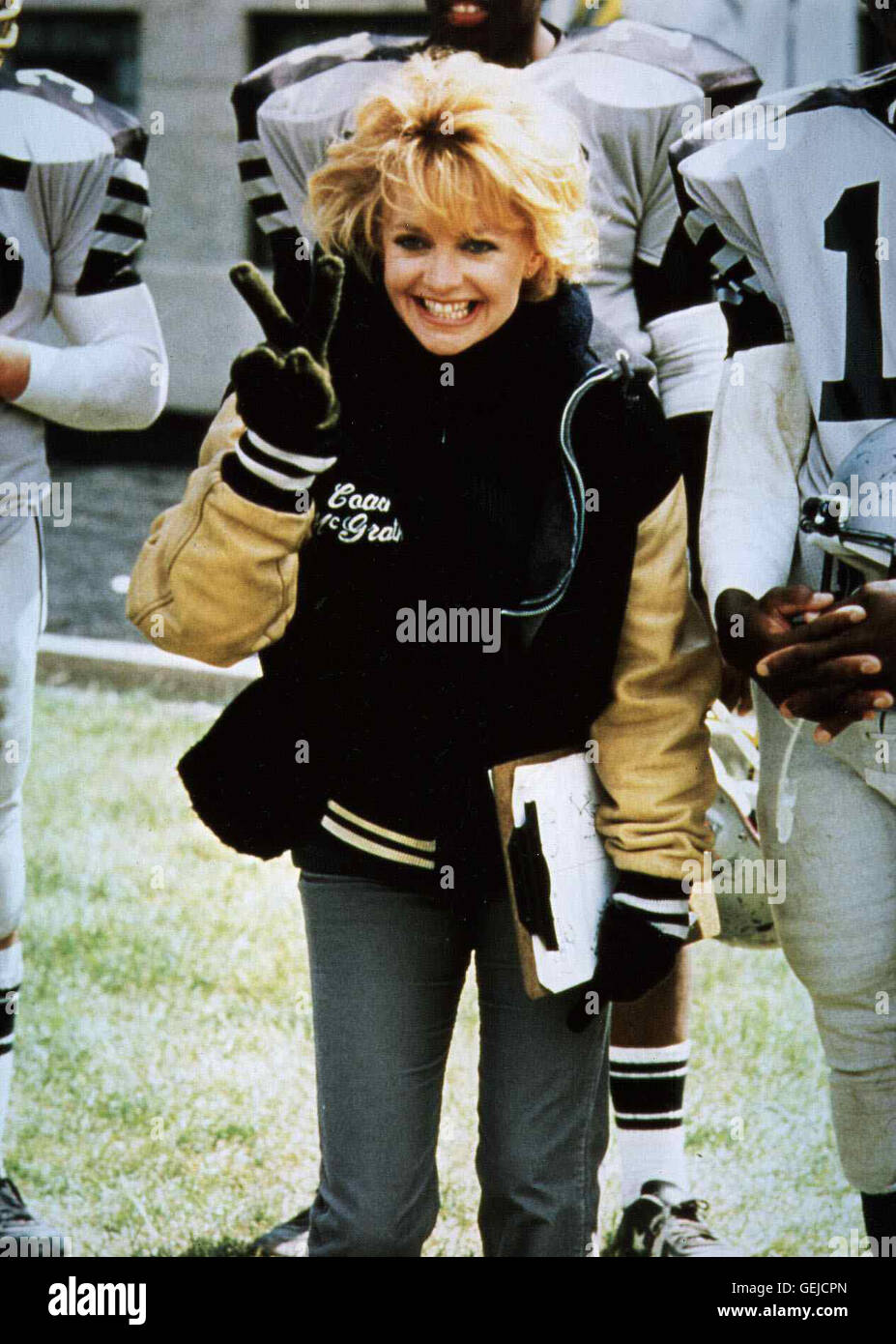 Goldie Hawn   Als die Stelle des Footballtrainers an einer schrecklichen Ghetto-Highschool zu besetzen ist, bewirbt sich die zweifache Mutter Molly McGrath (Goldie Hawn) darum und bekommt den Zuschlag. *** Local Caption *** 1986, Wildcats, American Wildca Stock Photo