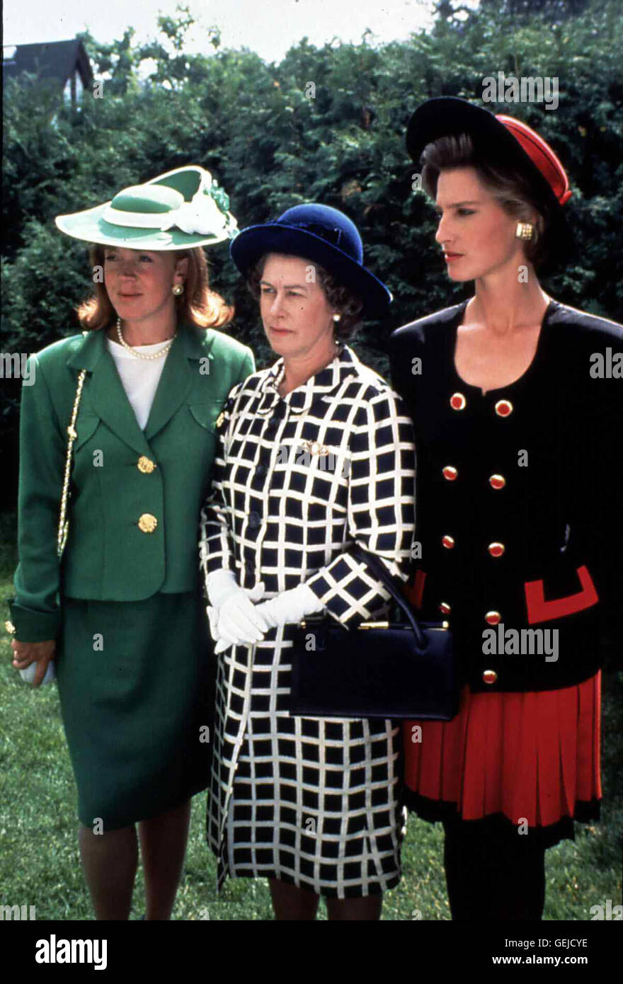 Fergie (Sallyanne Law), Queen Elizabeth (Carolyn Sadowska), Prinzessin Diana (Nicola Formby) *** Local Caption *** 1992, Women Of Windsor, Zwischen Bett Und Thron (1+2) Stock Photo