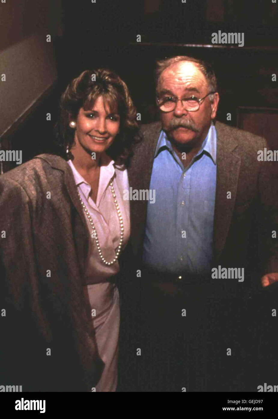 Deidre Hall, Wilford Brimley *** Local Caption *** 1986, Our House, Unser Haus Stock Photo