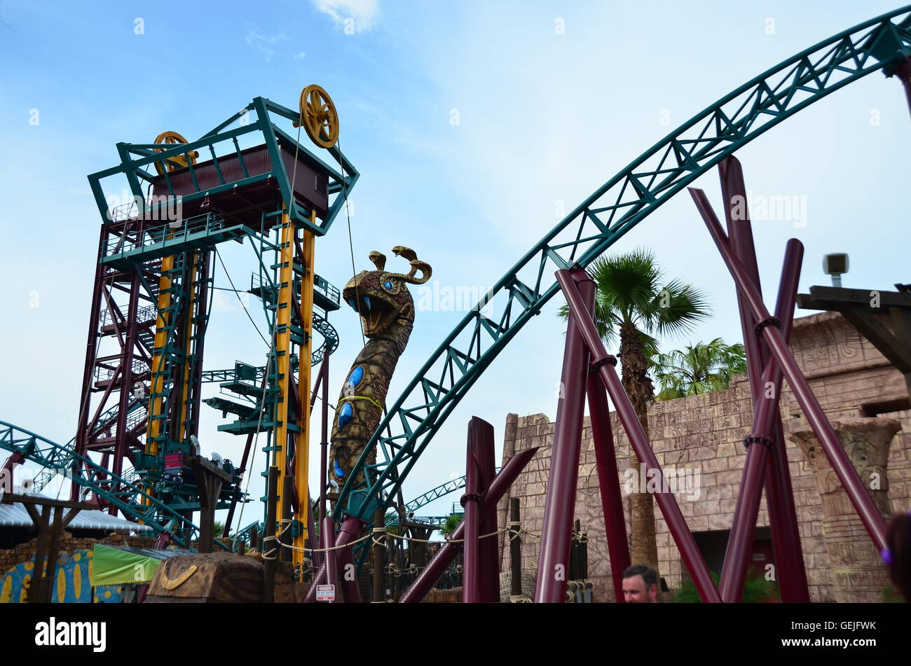 Cobra s Curse spin coaster at Busch Gardens Tampa Florida the