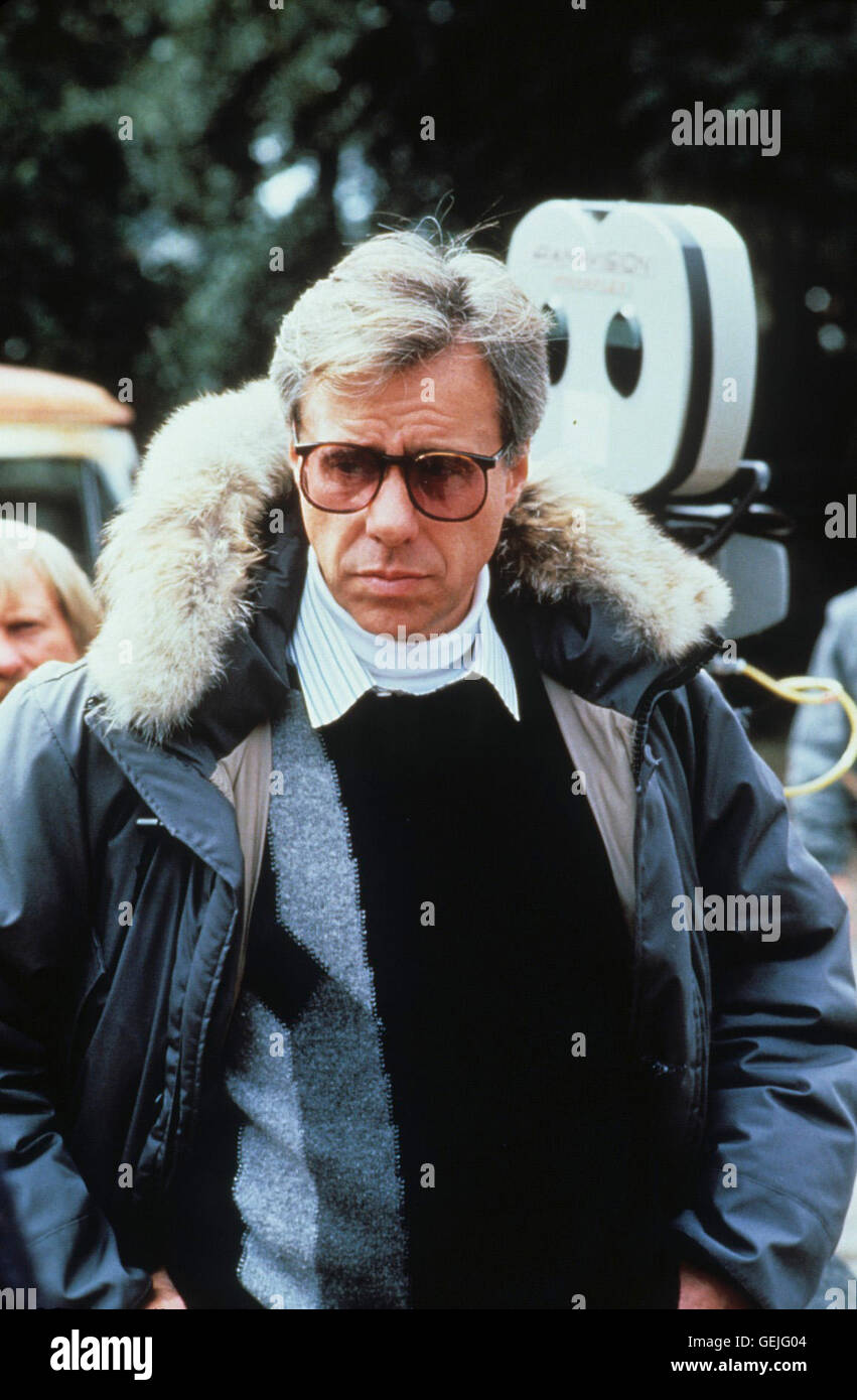 Peter Bogdanovich am Filmset, ca. 1988, 1980er, 1980s, American, Filmkamera, Regisseur, camera, director, Peter Bogdanovich Stock Photo