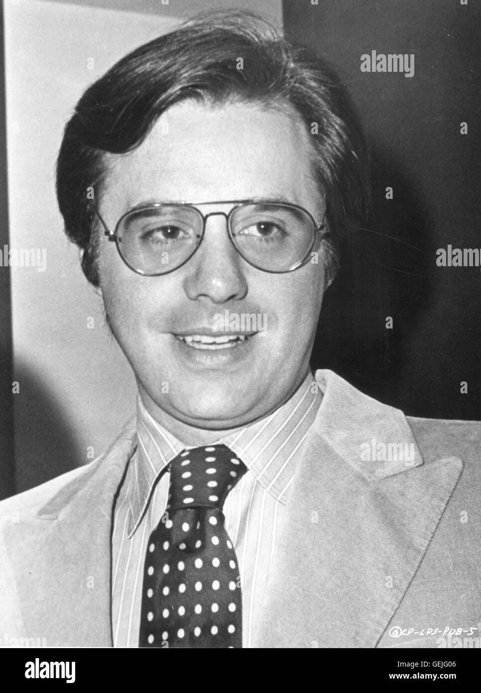 Regisseur Peter Bogdanovich, Portrait, ca. 1976., 1970er, 1970s, American, Brille, Portrait, Regisseur, director, glasses, Peter Bogdanovich Stock Photo
