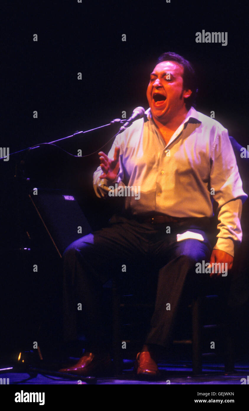 Terremoto (son).Flamenco Singer. Lope de Vega theatre. Sevilla, Andalusia, Spain Stock Photo