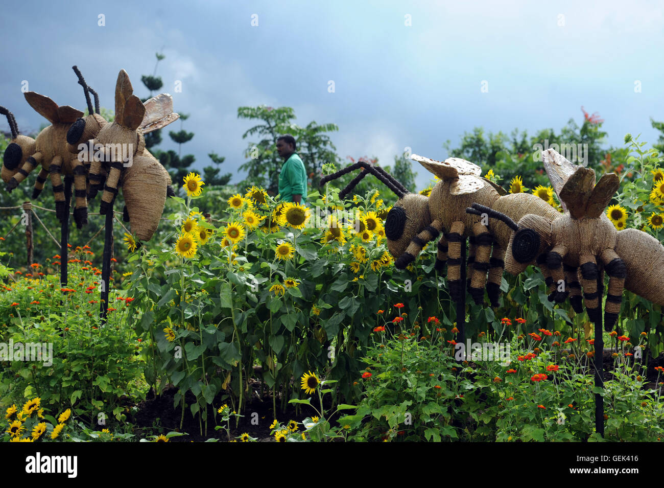 Singapore. 26th July, 2016. Photo taken on July 26, 2016 shows the garden and floral creations during the Singapore Garden Festival in Singapore's Gardens by the Bay. Singapore Garden Festival, which showcases creations from the world's award-winning garden and floral designers, enters the fourth day of exhibition at Singapore's Gardens by the Bay on Tuesday. Credit:  Then Chih Wey/Xinhua/Alamy Live News Stock Photo