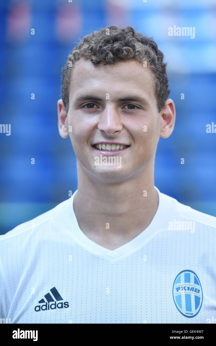 Mlada Boleslav, Czech Republic. 25th July, 2016. Lukas Hulka, player of ...