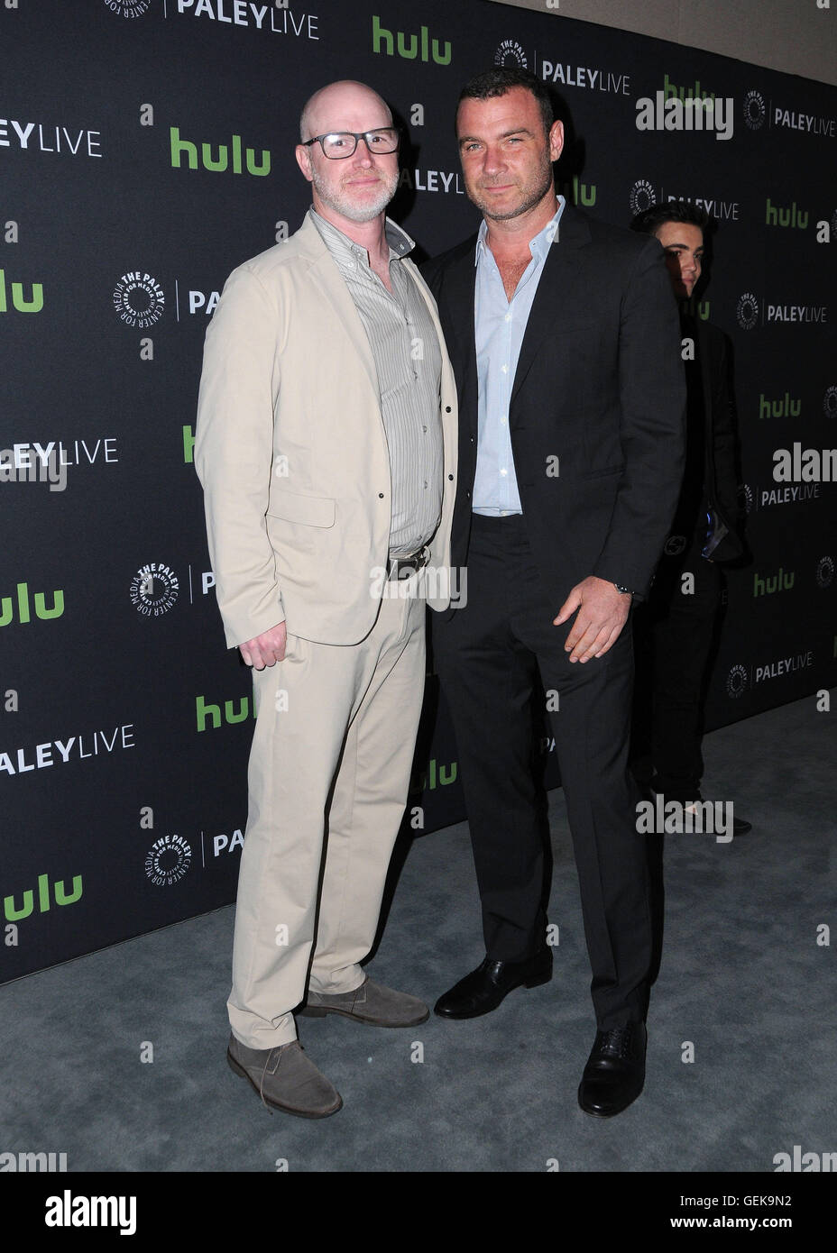 Beverly Hills, CA, USA. 26th July, 2016. 26 July 2016 - Beverly Hills, California. David Hollander, Liev Schreiber. The Paley Center for Media presents PaleyLive LA: An Evening With Ray Donovan held at the Paley Center for Media. Photo Credit: Birdie Thompson/AdMedia Credit:  Birdie Thompson/AdMedia/ZUMA Wire/Alamy Live News Stock Photo
