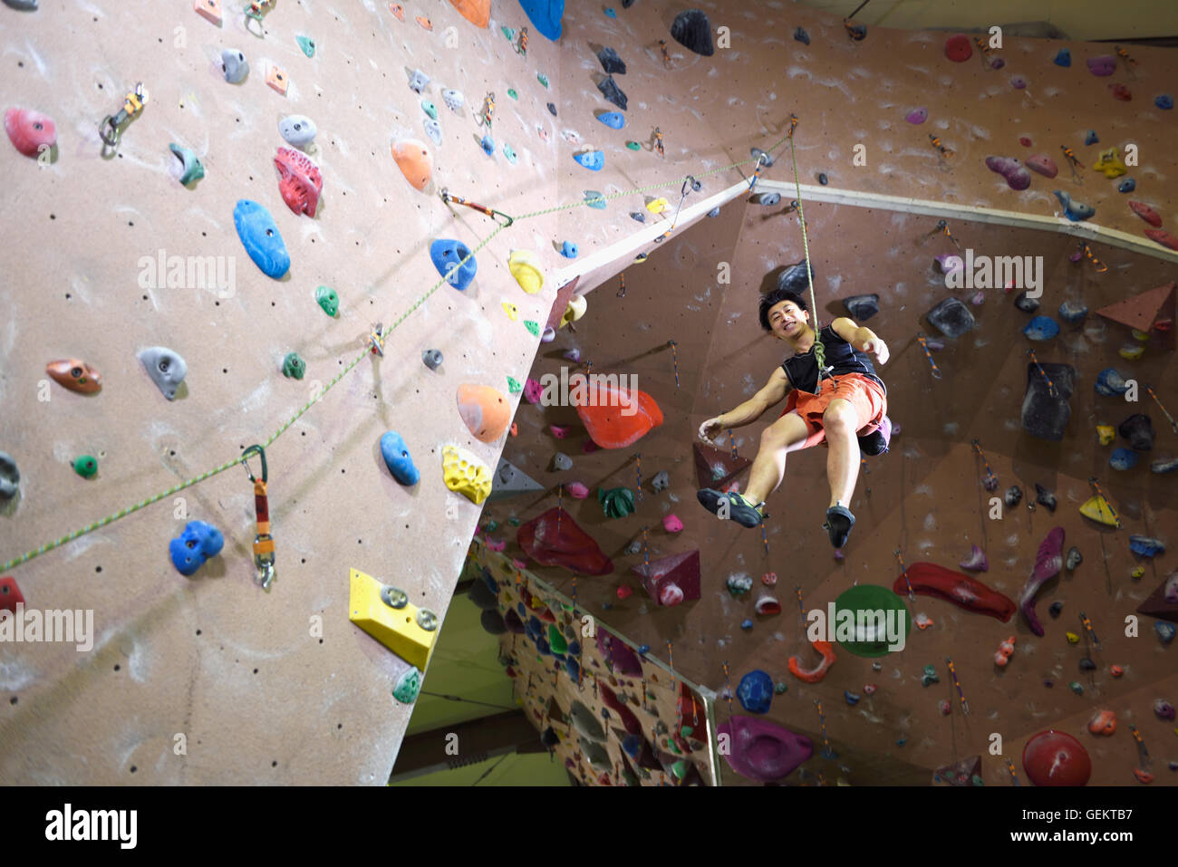 Japanese climbing athlete Stock Photo Alamy