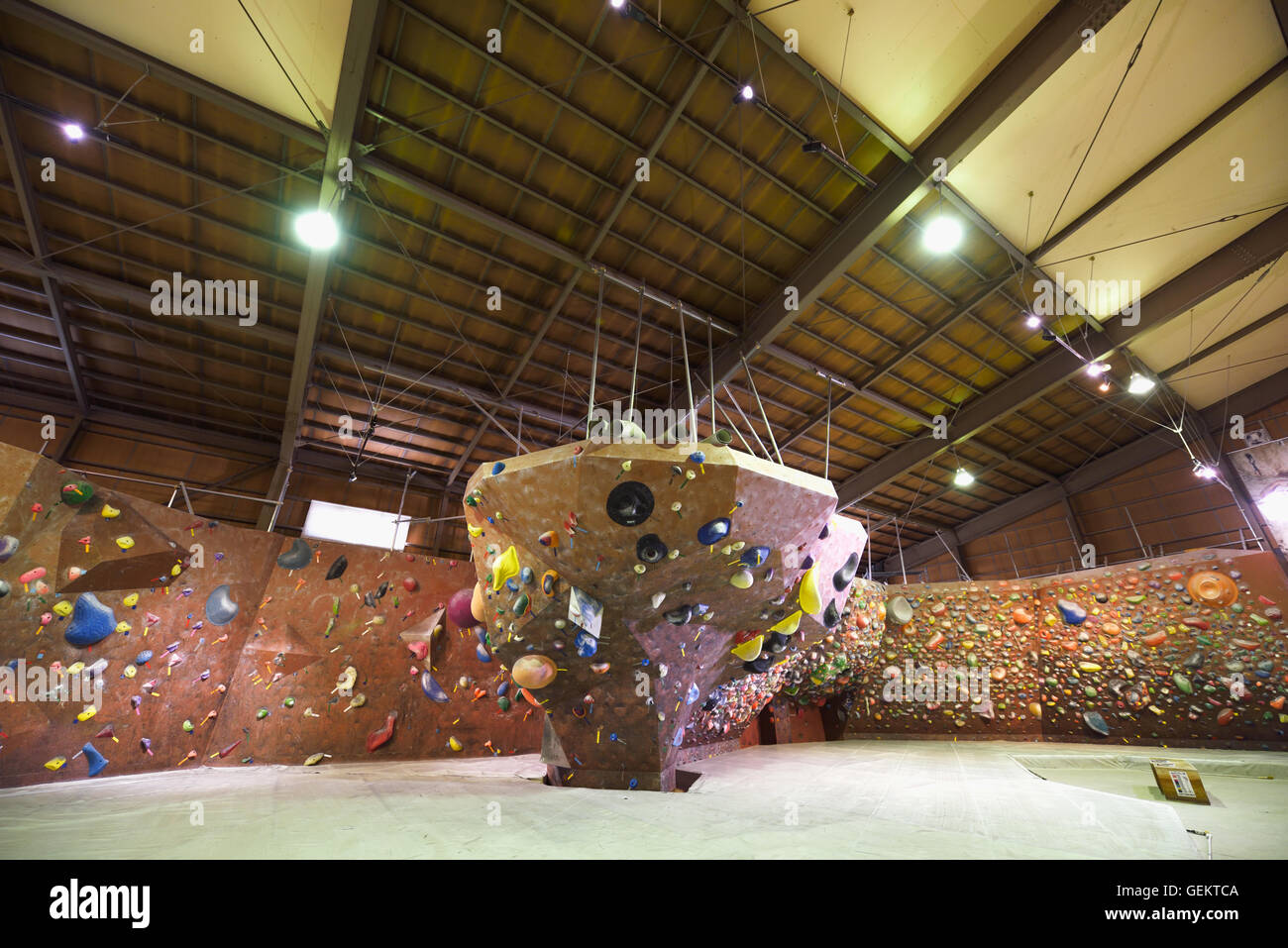 Bouldering gym Stock Photo