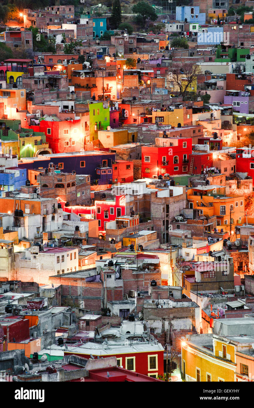 Aerial view mexico city night hi-res stock photography and images - Alamy