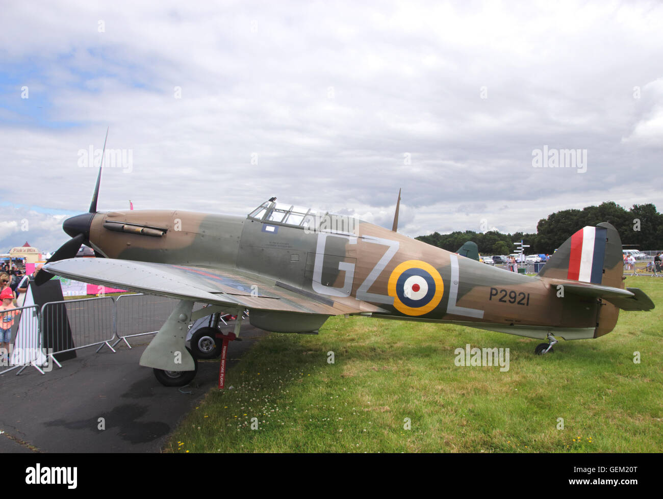 Hawker Hurricane Mk.1 at Farnborough Airshow UK 2016 Stock Photo