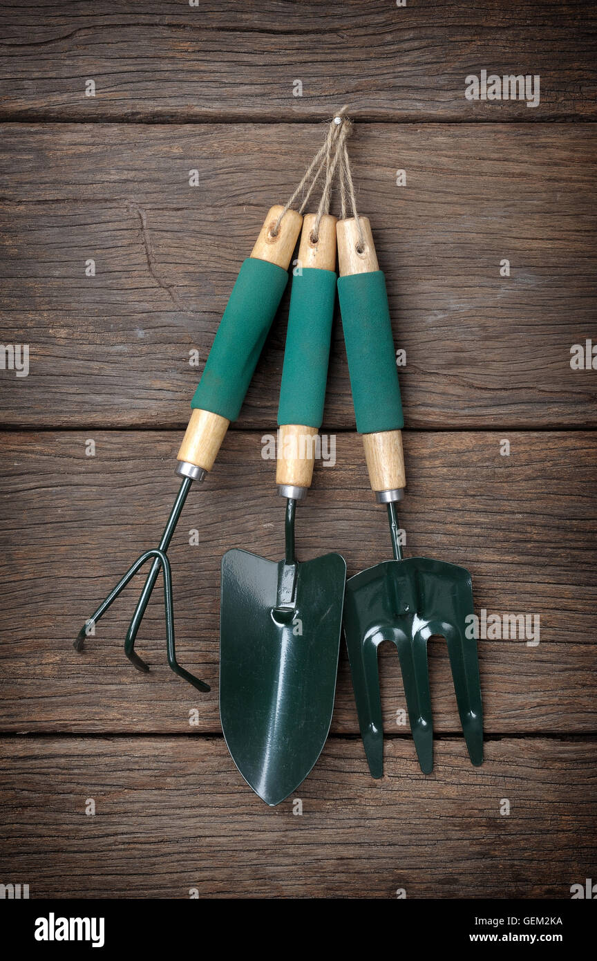 Hanging spade tools hi-res stock photography and images - Alamy