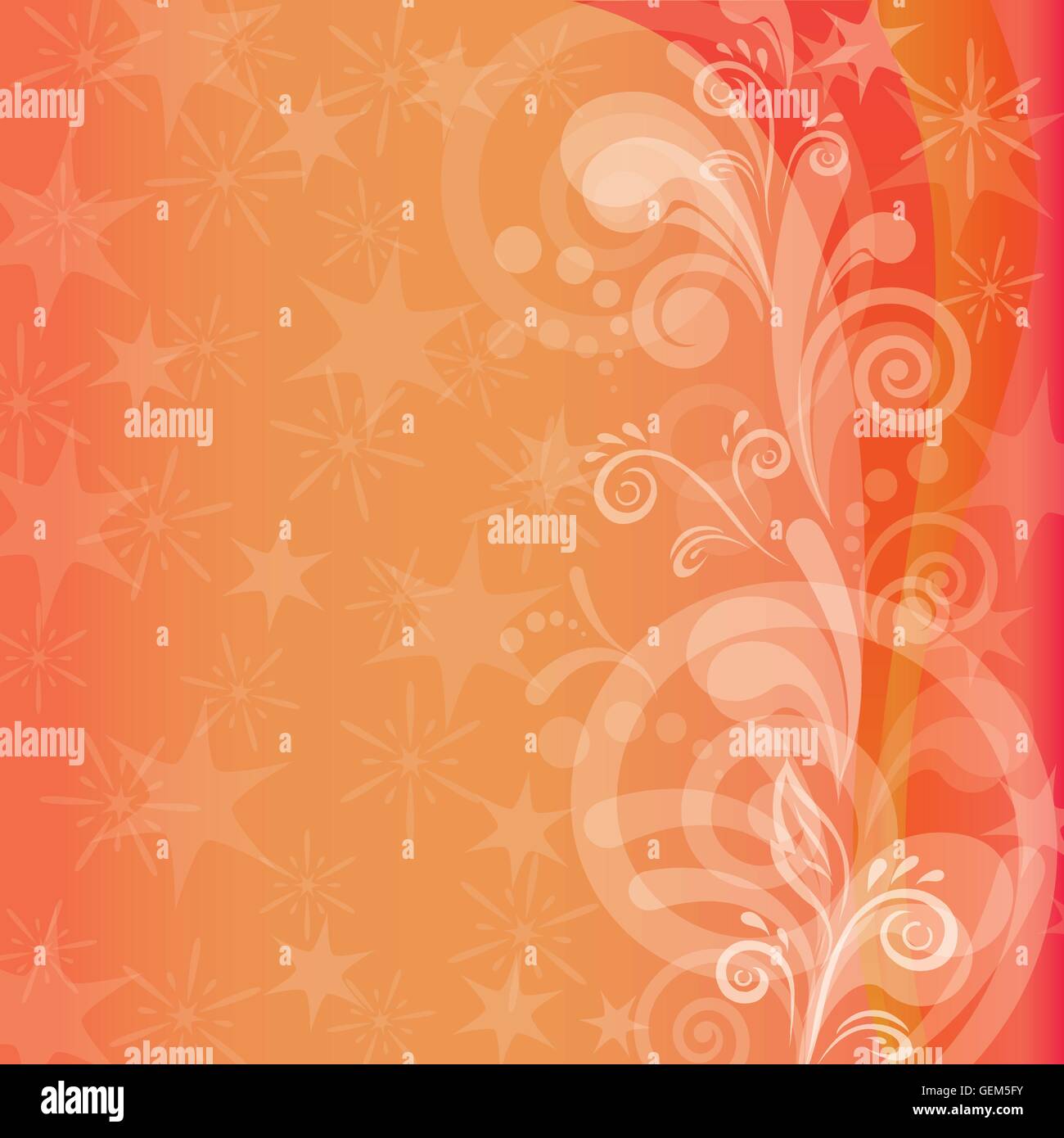 Bright orange red flower Stock Vector Images - Alamy