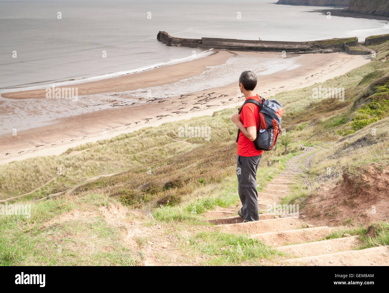 Tall slim mature walker hiker hi-res stock photography and images - Alamy
