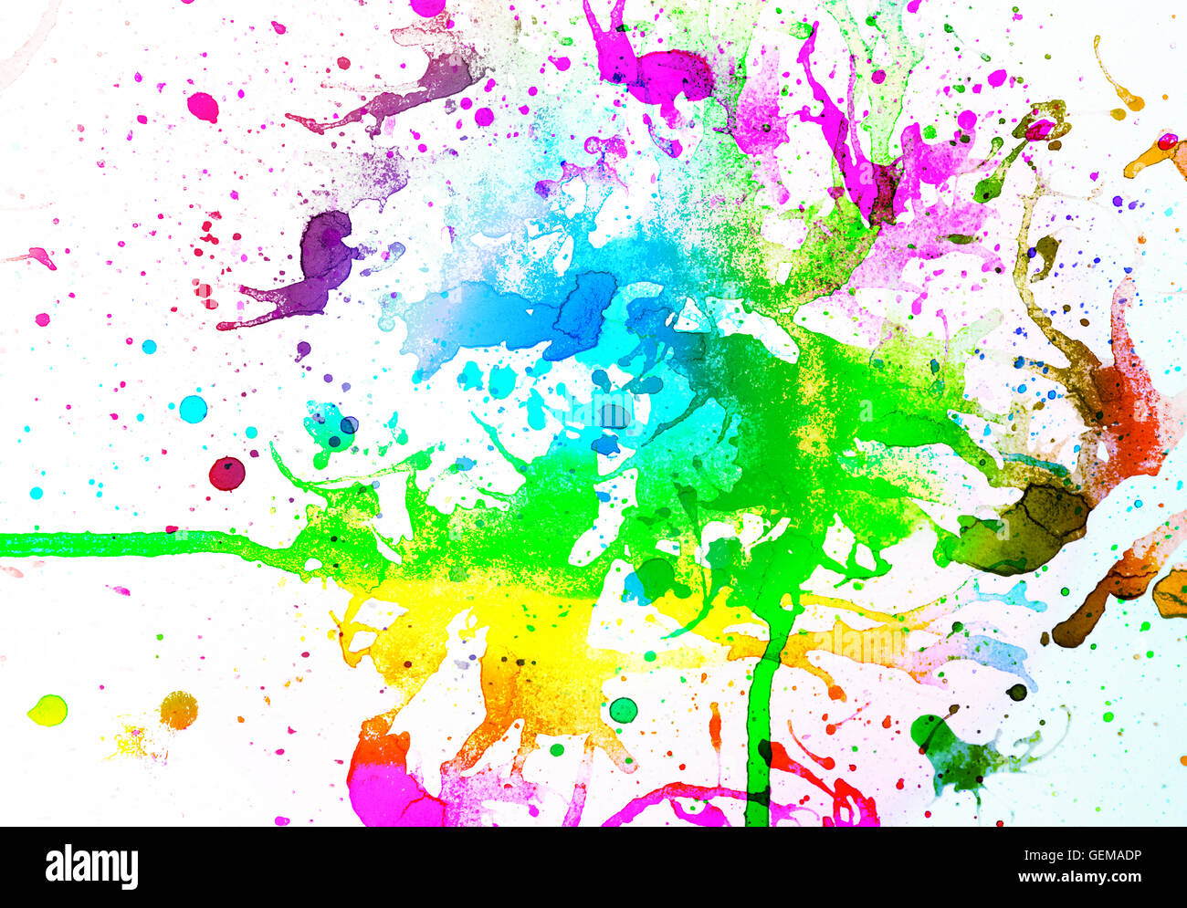 Abstract Multicolor Background From Water Color With Splash Stock Photo Alamy