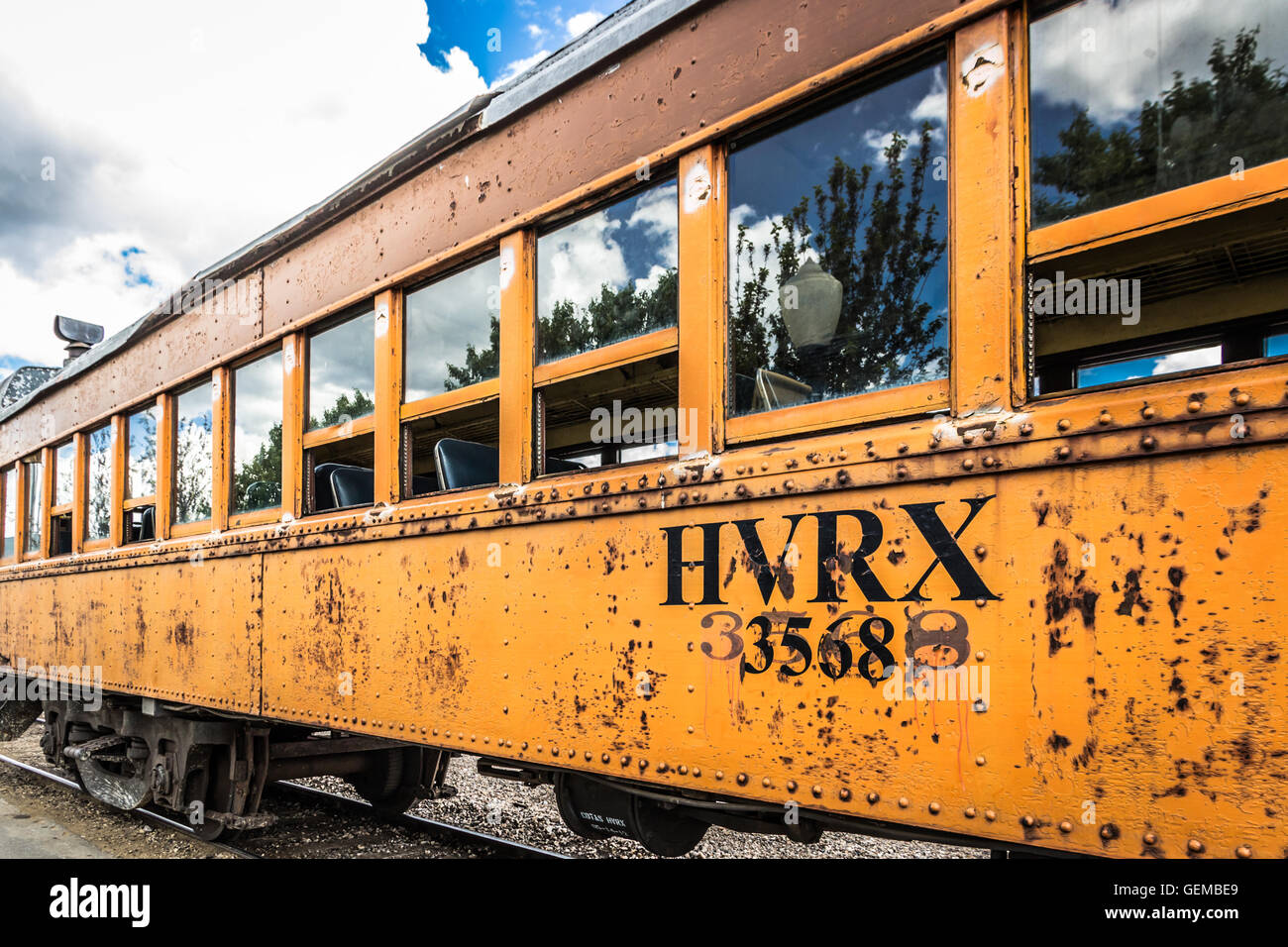 Heber Valley Railroad passenger car Stock Photo