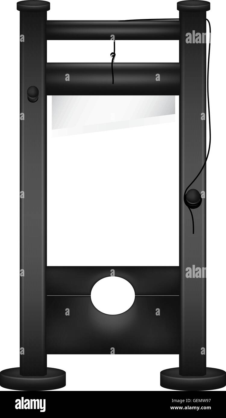 Guillotine in black design Stock Vector Image & Art Alamy