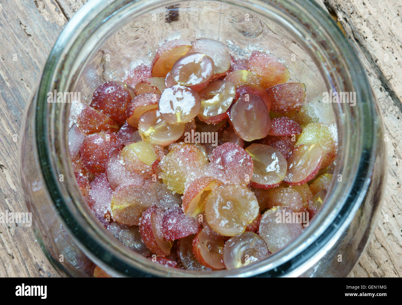 Making grape wine at home from grape fruit and sugar, grapewine is