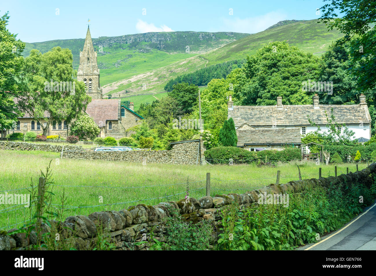 National Park ,Edale Hope Valley England Stock Photo Alamy