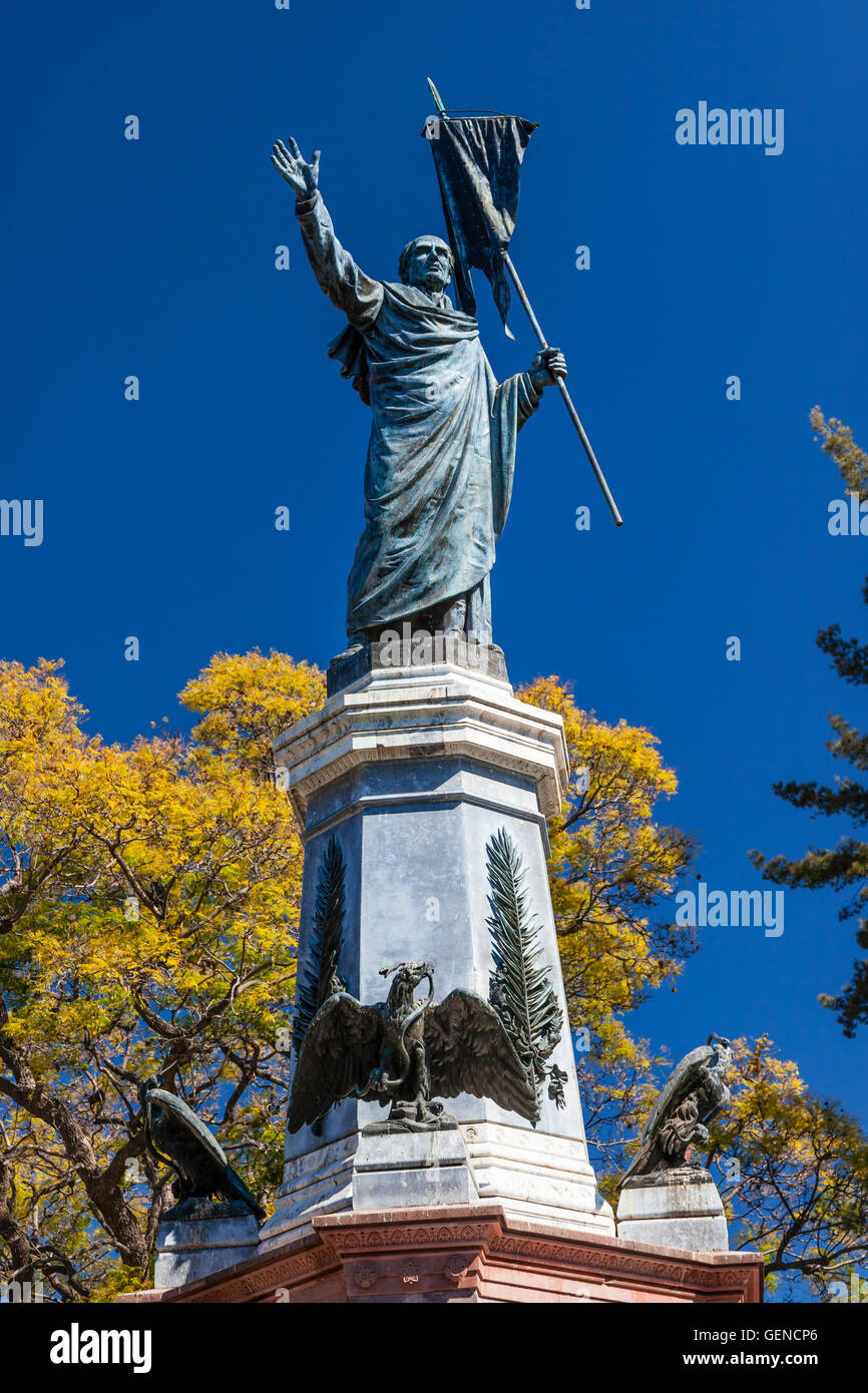 Father Miguel Hidalgo Statue Parroquia Cathedral Dolores Hidalgo Mexico. Stock Photo