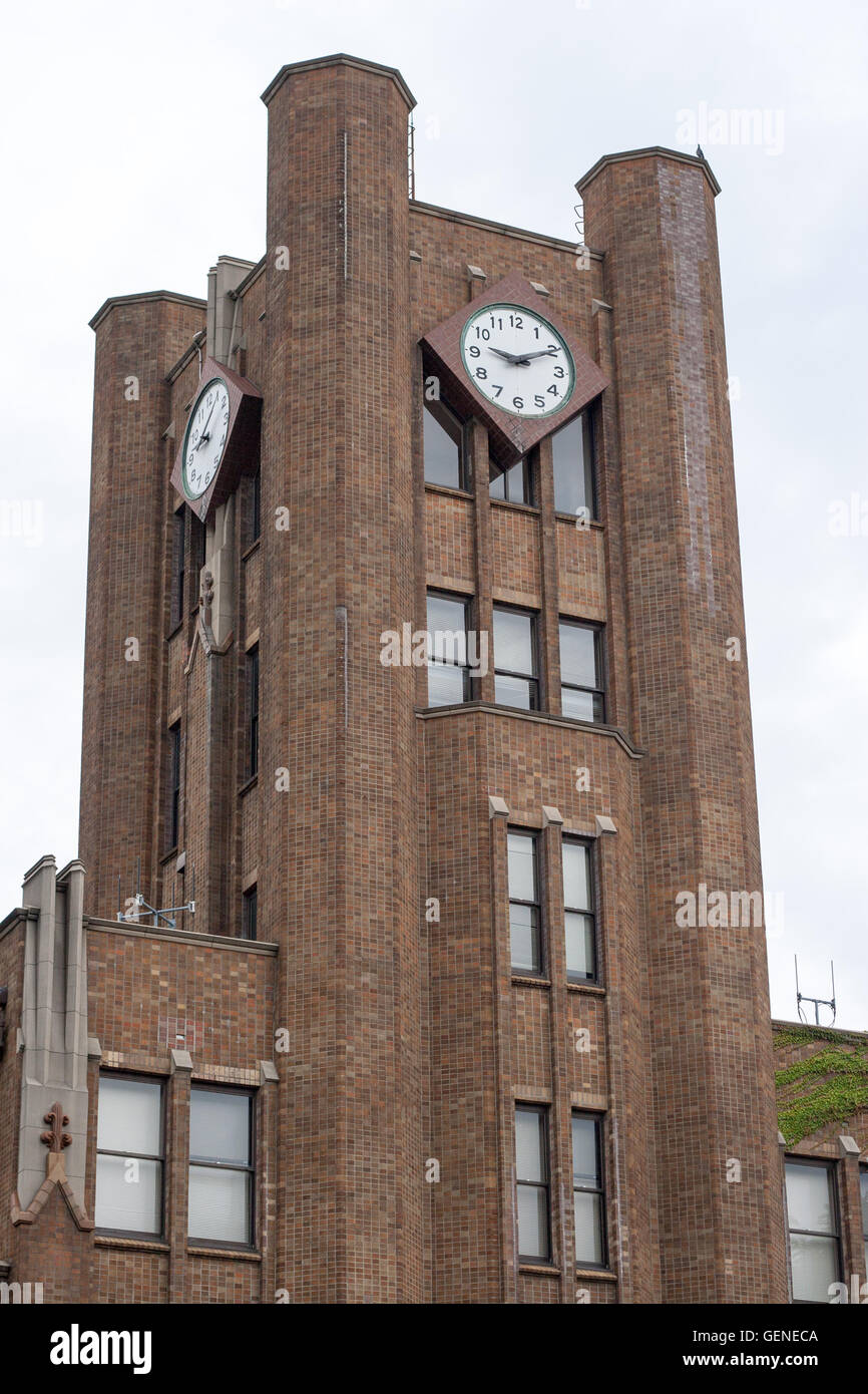 Antique clock tower Stock Photo Alamy
