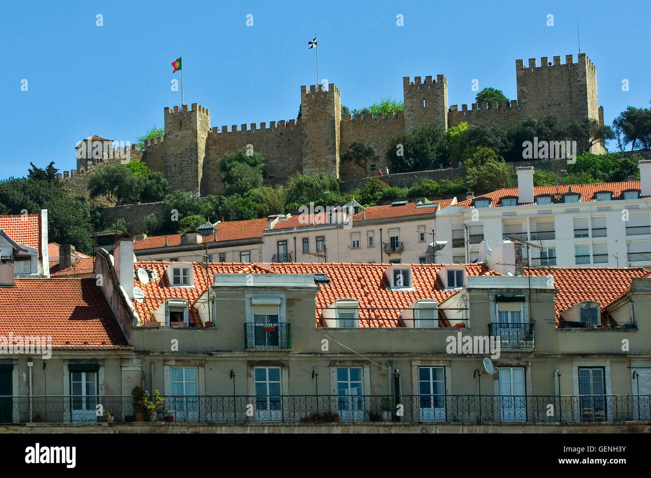 Castle of Sao Jorge. Lisboa. Portugal Stock Photo - Alamy
