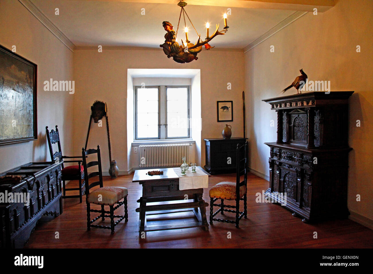 Darmstadt-Kranichstein, hunting lodge Stock Photo