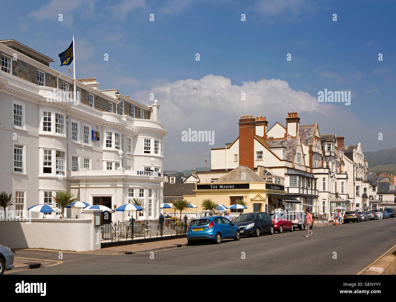 Esplanade Sidmouth Devon Uk Stock Photos & Esplanade Sidmouth Devon Uk ...