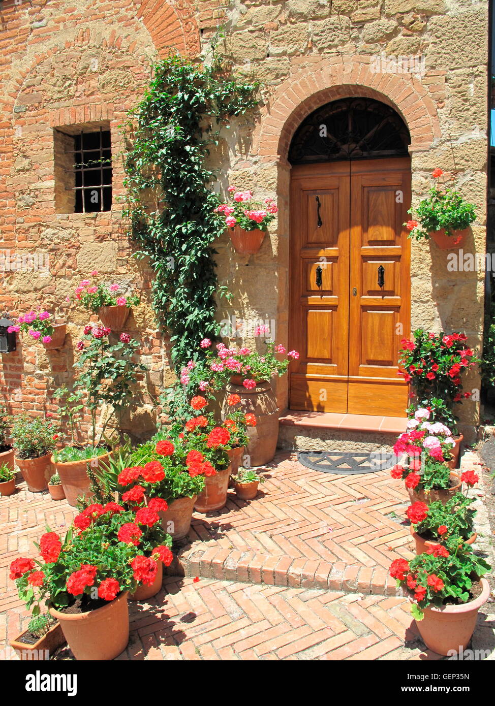 Monticchiello, Tuscany Stock Photo