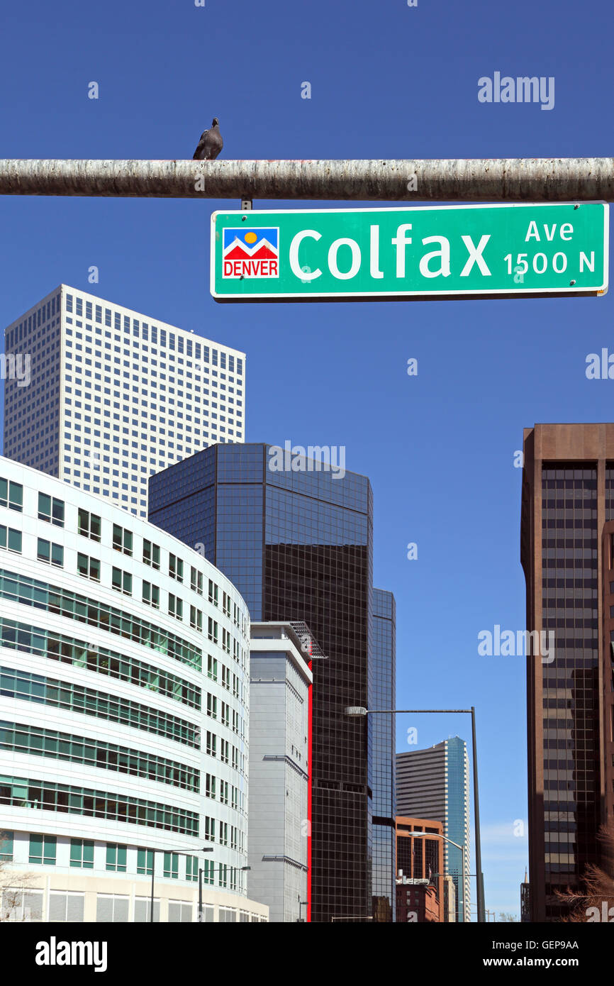 Colfax Avenue in Downtown Denver, Denver Stock Photo Alamy
