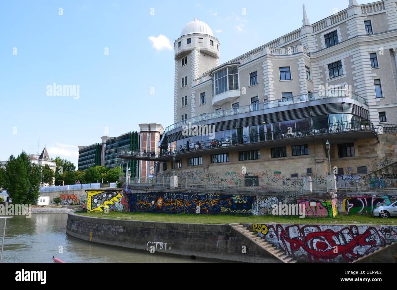Urania Building, Vienna Stock Photo