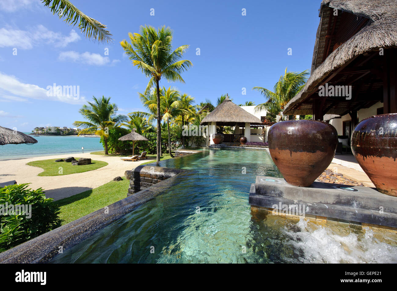 geography / travel, Mauritius, Trou d Eau Douce, Hotel Le Toussrok, Stock Photo