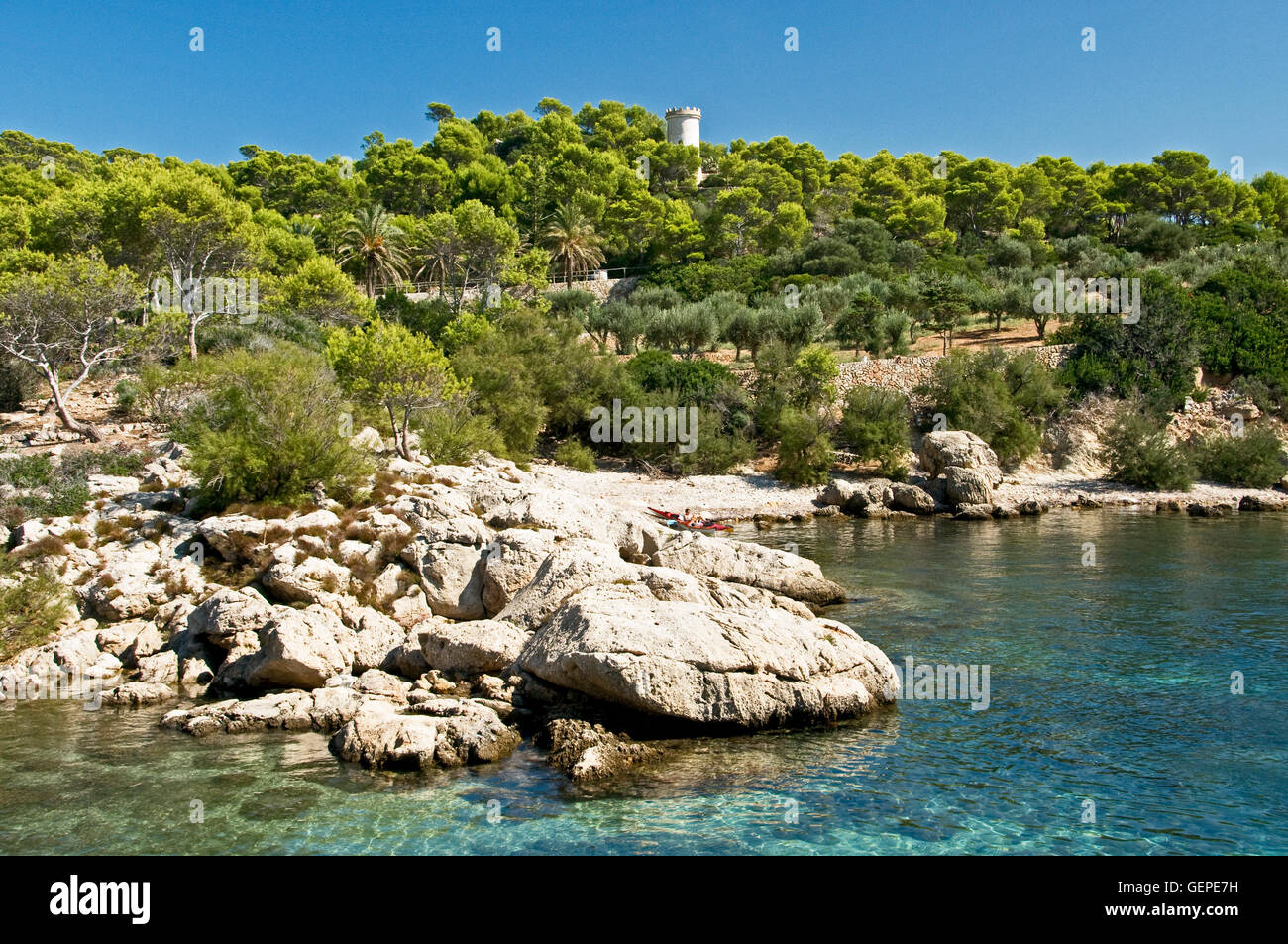 Cala Llado, Dragonera, Majorca Stock Photo