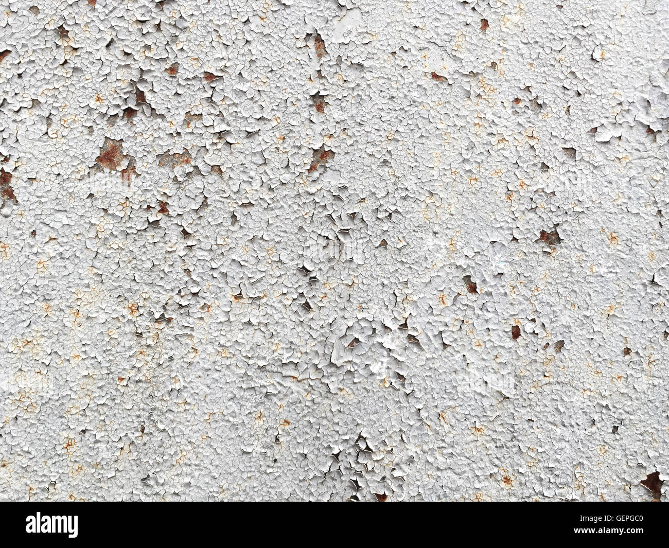 texture of the old cracked paint on concrete wall Stock Photo